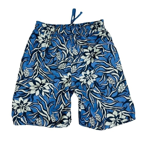 PATAGONIA Blue Boardie Tropical Shorts Boys Size Medium 10 - Picture 2 of 5